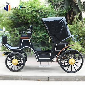 Pony-Drawn Sightseeing Vehicle Park & Zoo Eco Tour Ride Movie Set Pony Carriage Period Drama Prop Wagon - Product Image 5