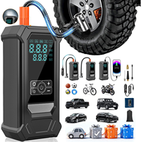 Pompa Ban Portabel Nirkabel TSK-GA163 150PSI Pabrik OEM Isi Ulang dengan Lampu LED untuk Mobil dan Motor