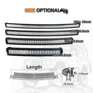 Thanh đèn LED cong 55 inch 312w 4x4 dành cho phụ tùng ô tô SUV - Product Image 4