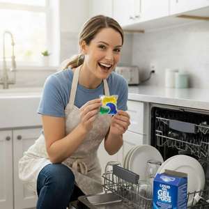Pastiglie Ecologiche Multifunzionali 4 in 1 per <span class=keywords><strong>Lavastoviglie</strong></span>: Detergente, Ammorbidente, Salamoia e Aromatizzante Tutto in Uno per <span class=keywords><strong>Lavastoviglie</strong></span> Universali - Product Image 6