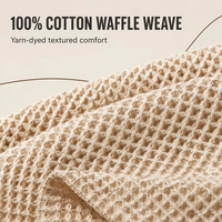 Couverture en coton gaufré 100% premium, taille et couleur personnalisées, marque de textile pour la maison, fabricant OEM
