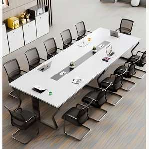 Mesa de reuniones การเจรจาธุรกิจห้องประชุมอุตสาหกรรมเฟอร์นิเจอร์สำนักงานห้องประชุมโต๊ะเขียนหนังสือโต๊ะประชุมเจรจา - Product Image 2