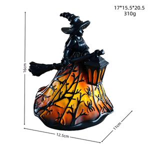 Lampe de table fantôme en résine en gros, figurine de lecture, veilleuse, ornement de signe 'Boo' d'Halloween, lampe d'ambiance effrayante pour la maison, le bureau, la décoration de fête, cadeau - Product Image 5