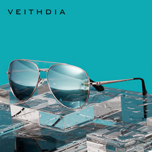VEITHDIA 8259 Gafas de Sol de Diseñador de Lujo, Accesorios de Playa Personalizados, Gafas de Sol Polarizadas de Piloto para Hombre y Mujer, Nuevas - Product Image 1