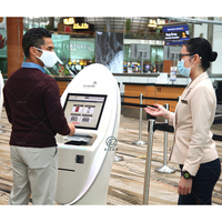 Bornes libre-service à surface solide comptoir libre-service pour aéroport comptoir d'enregistrement