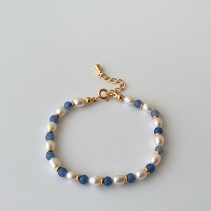 Bracelets perlés <span class=keywords><strong>anti</strong></span>-ternissement pour femmes, bracelet en pierres précieuses bleues, style méditerranéen grec bohème, bijoux de plage d'été, cadeau - Product Image 2
