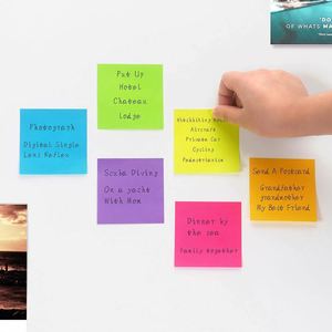 Blocs-notes autocollants fluorescents simples et de haute qualité, design mignon - Product Image 3