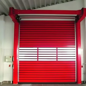 Porte spirale industrielle en acier à haute vitesse, panneau rigide, porte à enroulement moderne pour atelier avec <span class=keywords><strong>ouverture</strong></span> rapide - Product Image 1