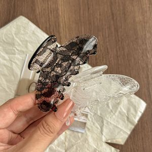 Pinces à cheveux demi-rondes décontractées pour femmes, motif géométrique coréen en maille, pour l'été - Product Image 2