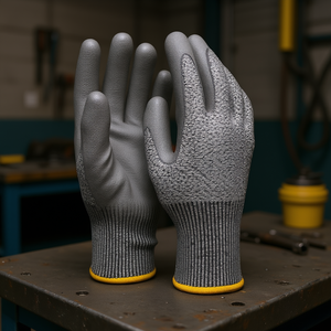 ถุงมือโพลีเอทิลีนกันบาด ขนาด 7 เคลือบด้วยโพลียูรีเทน สำหรับใช้ในอุตสาหกรรม - Product Image 3