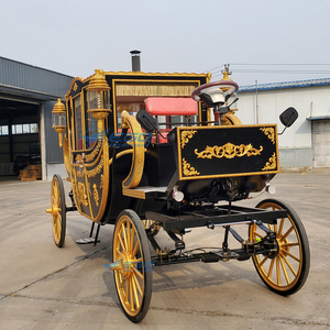 Carruaje de Caballos Eléctrico de Lujo, Estilo Europeo Moderno, de 4 Ruedas, para Celebraciones y Recorridos Turísticos, Inspirado en la Cenicienta - Product Image 5