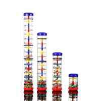 YSH-9x Yong Xin Rainmaker Wholesale Hot Sale Colorful Educational Use Plastic Rain Shaker Percussion Instruments
