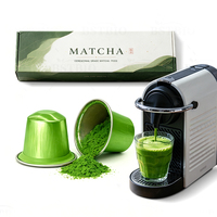 Capsules et boîtes de thé vert matcha biologique en poudre BSTBIO OEM à marque privée pour boisson, capsules de matcha de 3g