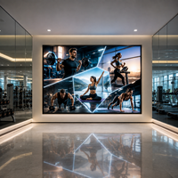 Écran LED d'intérieur haute fréquence de rafraîchissement P2 P2.5 GOB, résistant à la transpiration et à la corrosion, pour salle de sport, studio de fitness, salle de spinning