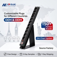 France type PDU prise de courant noir bande 12 voies unité de distribution universel PDU