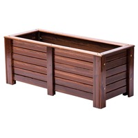Jardinière carrée durable en composite pour extérieur, idéale pour projets de plantes fruitières et de fleurs