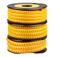 Nomor PVC A-Z 1.5mm 2.5mm 4mm 6mm lengan kabel penanda kawat persegi