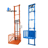 Chine Vente chaude Pas cher Monte-charge hydraulique 2 tonnes 3 tonnes Ascenseur de fret Ascenseur de fret portable pour entrepôt