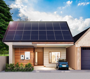 Sistem tenaga surya tanpa kisi, pencahayaan luar ruangan, sistem tenaga surya 10KW, sistem penyimpanan energi matahari dengan baterai Lithium Ion dan Panel surya - Product Image 6