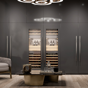 Candor Wine <b>Fridge</b> 305l Cabinet with Rgb Lighting Tft Screen Logo Projection-addition to Your Home <b>Bar</b> Jc-305a3eq 305l Wine - Product Image 5