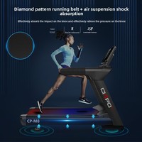 Caminadora Eléctrica Comercial Plegable, Funcionamiento Silencioso, Monitoreo de Frecuencia Cardíaca, Absorción de Impactos, Pantalla LCD/HD, Motor de 5.0HP, 22% de Inclinación