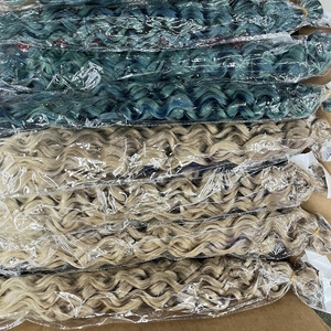 <span class=keywords><strong>Treccine</strong></span> sintetiche di alta qualità, lunghe 24 pollici, stile hawaiano, in fibra giapponese, effetto onda profonda, 120g, colore ombre <span class=keywords><strong>rosa</strong></span>. - Product Image 6