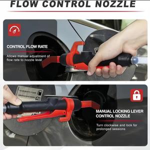 Maxxpro Portable Electric Fuel <b>Pump</b> 10L Min 3mm Outlet <b>Battery</b> Operated Plastic Body Oil Transfer <b>Pump</b> For Car Maintenance - Product Image 2