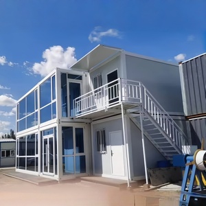 Nhà lắp ghép mô-đun <span class=keywords><strong>2</strong></span> tầng, tháo lắp nhanh, di động, kiểu container, nhà tiền chế, thích hợp làm nhà ở hoặc văn phòng. - Product Image 2