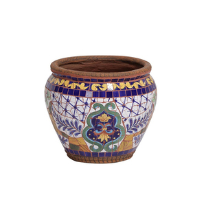 Ceramic Mosaic Hydroponic Lotus <b>Pot</b> Large <b>Outdoor</b> Garden Planter Decorative Flower <b>Pot</b> For Water Plants - Product Image 5