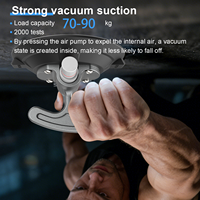 Ventouse à vide robuste en alliage d'aluminium de 6 pouces - Utilisation ergonomique à une main, dégagement en un clic, surfaces lisses, levage du verre