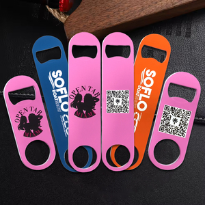 Cá Nhân Thép Không Gỉ Kim Loại Thẻ Tín Dụng Mở Chai Tùy Chỉnh Thanh Phẳng Thiết Kế Lưỡi Cho Chai Bia Cụ Mở Độc Đáo - Product Image 4