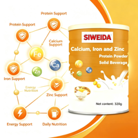 Boisson Solide Protéinée Calcium Fer Zinc Complément Nutritionnel Adulte Sans Gluten Sans Sucre Vente en Gros 320g