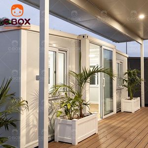 บ้านคอนเทนเนอร์แบบขยายได้ Cbox ขนาด 20 ฟุต แบบวิลล่าสองปีก สำหรับอยู่อาศัย พกพาได้ กันน้ำ เหมาะสำหรับรีสอร์ทหรืออพาร์ทเมนท์ในสวนหลังบ้าน - Product Image 5