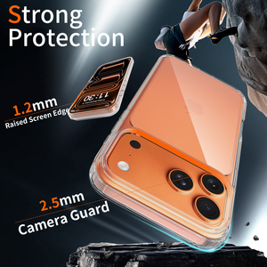 Nuevas Fundas Transparentes para iPhone 18 Pro Max, Anti-Rayones, TPU+PC, Delgadas, <span class=keywords><strong>Resistentes</strong></span> <span class=keywords><strong>a</strong></span> Impactos, para iPhone 15, 16e, 17, 18 Pro - Product Image 3