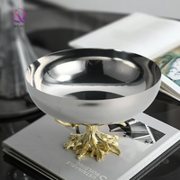Bol à fruits en métal de luxe créatif, plateau à collation, style nordique, bol à fruits en acier inoxydable pour le bureau, la décoration de la maison