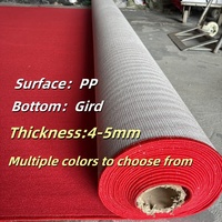 Tapis tufté personnalisé en polypropylène à poils bas, support antidérapant, épaisseur 4-5mm, nettoyage à sec uniquement, tapis à usage commercial et domestique