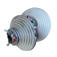 Porte sectionnelle industrielle verticale robuste de 11' de haut, système de poulie à câble en aluminium avec alésage de 1 pouce et gorge de 1/4, tambour 11VL, charge de 500 kg, 3