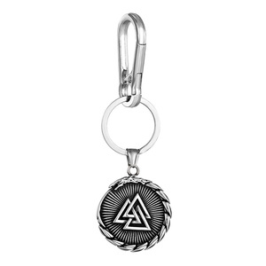 Porte-clés Viking nordique yunnique en alliage de zinc, pendentif géométrique, article cadeau unisexe - Product Image 5