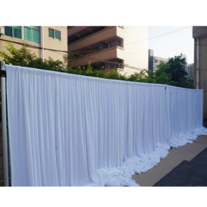 Telescopic modular pipe and drape <b>backdrop</b> <b>stand</b> for wedding events - Product Image 6