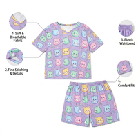Impression à la demande femmes dames été luxe 2 pièces pyjamas ensembles demoiselle d'honneur pyjama Pjs pyjamas Pijamas pour femme ensemble