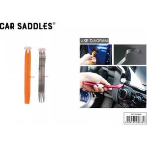 Kit d'outils de démontage de garnitures de voiture, 220 mm, orange et argent, pour la réparation des panneaux intérieurs de voiture - Product Image 3