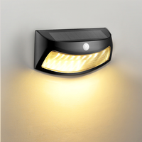 Lampe murale solaire à détecteur de mouvement LED, lanterne de décoration extérieure, étanche IP65, pour villa, jardin, cour, patio, lumière de nuit