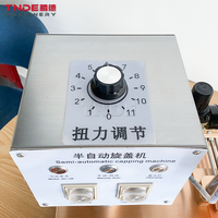 TNDE Machine de capsulage à vis semi-automatique pour bocaux en verre Machine à sceller les bouteilles en verre
