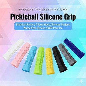 Raquettes de pickleball personnalisées avec logo, poignée en silicone approuvée, motif nid d'abeille octogonal, protection tendance, absorption des chocs - Product Image 2