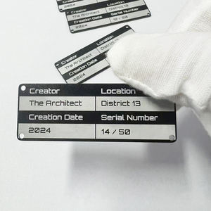 솜씨 튼튼한 인쇄 사용자 정의 명판 레이저 금속 명판 태그 - Product Image 6