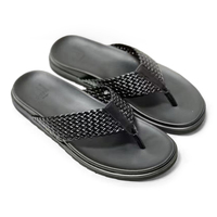 Sandal pria kulit asli antiselip, sandal pria kulit asli, sandal anti selip, kelas atas, Vamp, lembut, EVA, sol luar, sandal sesuai pesanan