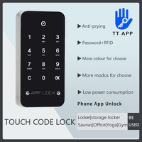 Serrure numérique RFID CDONLOCK TTLOCK 13,56 MHz avec carte mémoire - Contrôle par application pour portes en aluminium/bois et armoires