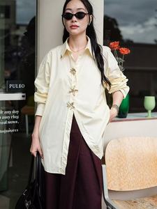 Camicie e camicette da donna Casual a <span class=keywords><strong>maniche</strong></span> <span class=keywords><strong>lunghe</strong></span> ampio Outwear Casual in cotone traspirante nero bianco Cardigan camicia - Product Image 5