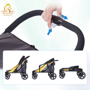 <span class=keywords><strong>Poussette</strong></span> de voyage de luxe pour animaux de compagnie EUR PET, châssis ultra-plat, roues à suspension, toit ouvrant, coussin lavable, <span class=keywords><strong>poussette</strong></span> spacieuse pour chiens et chats - Product Image 3