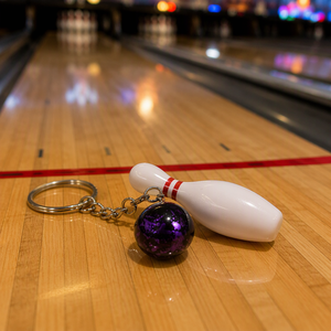 Ensemble de quilles et boule de <span class=keywords><strong>bowling</strong></span> en plastique, pendentif décoratif pour porte-clés - Product Image 3